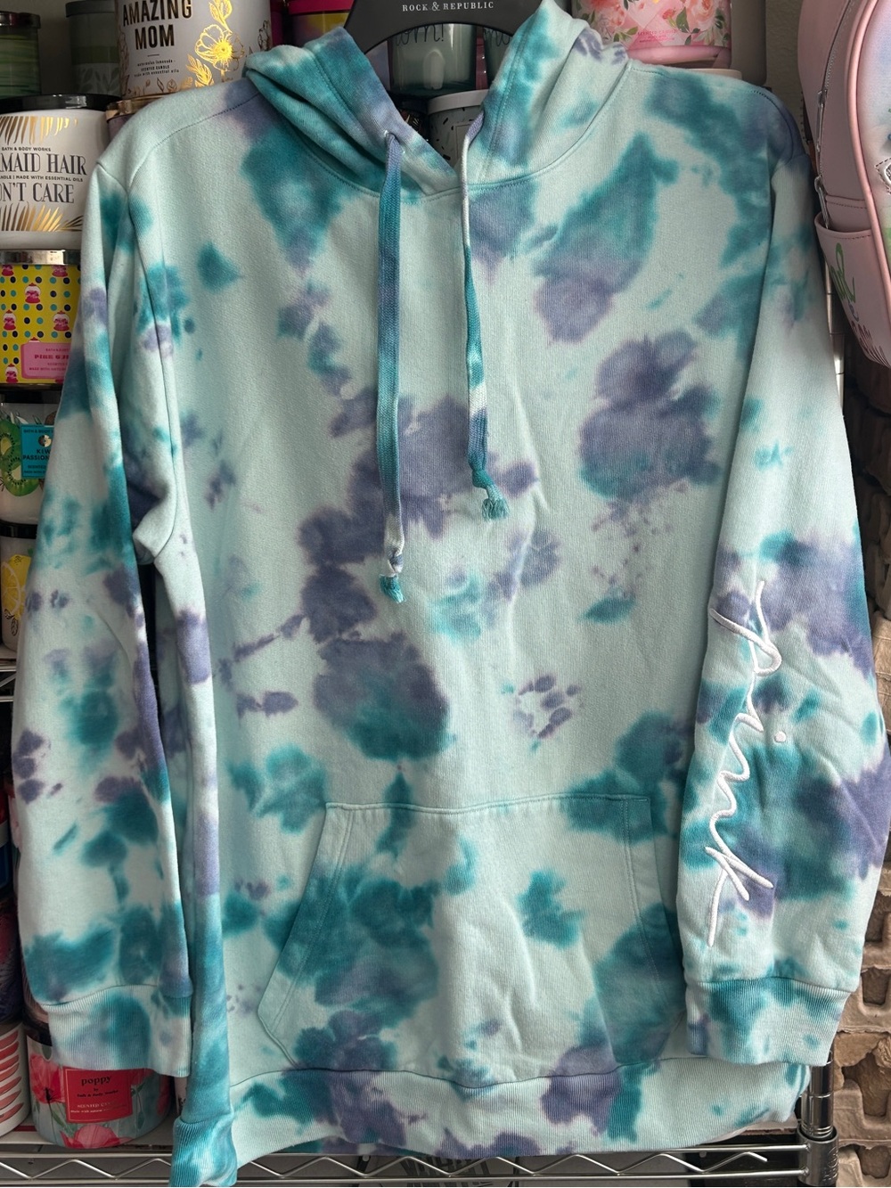 PINK Victoria's Secret Tie-Dye Pullover Hoodie